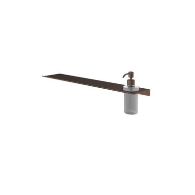 Hotbath &MORE Zeepdispenser - glas - voor planchet serie - tuscan bronze (brons)