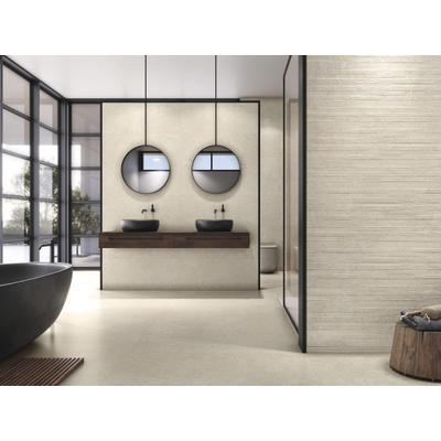 Baldocer Cerámica Stoneland wandtegel - 120x40cm - 11mm - gerectificeerd - Ivoor