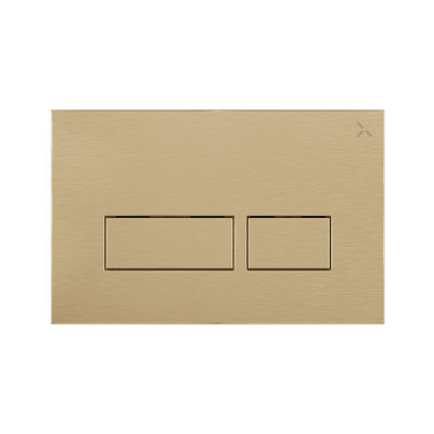 Crosswater MPRO Bedieningsplaat - 23.6x15.2cm - Geborsteld messing
