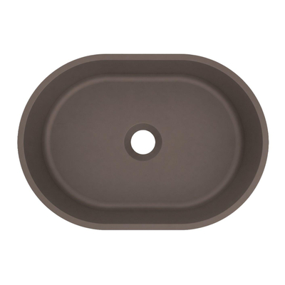 Arcqua Case Opbouw Waskom - ovaal - 40x28cm - mat mokka