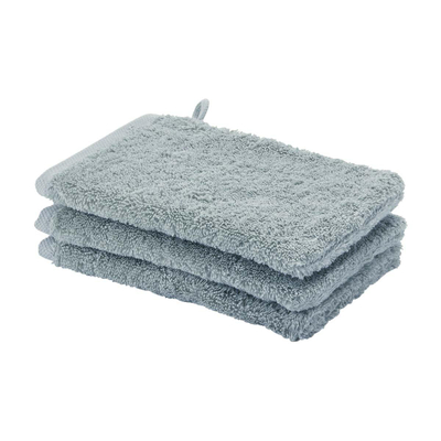 Aquanova London Washandje - 16x22cm - 6 stuks - Ice (grijs)