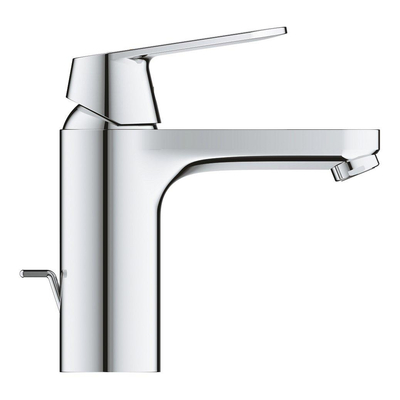 GROHE Eurosmart wastafelkraan - opbouw - voorsprong 12.3cm - eengreeps - met trekwaste - chroom