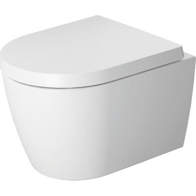 Duravit Me by starck Starck Mewandcloset - diepspoel - compact - rimless 37x48cm4.5L - met verdekte bevestiging - spoelrandloos - mat wit