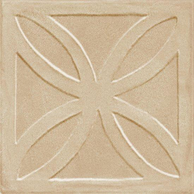 Ragno Amuri Wandtegel - decor - - 20x20cm - 10mm - Biscotto (Beige)