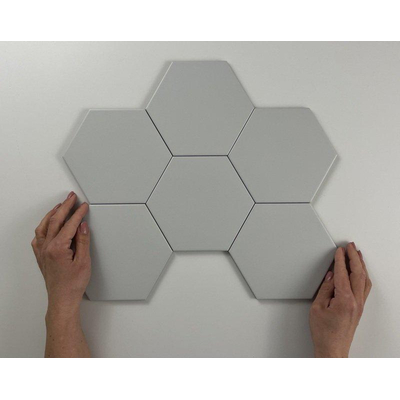 ÉCHANTILLON Cifre Cerámica Hexagon Timeless Carreau de sol et de mur Pearl Mat Vintage Mat Gris