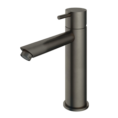 Hotbath Cobber mitigeur de lavabo de hauteur moyenne avec bec droit sans bonde fer vieilli