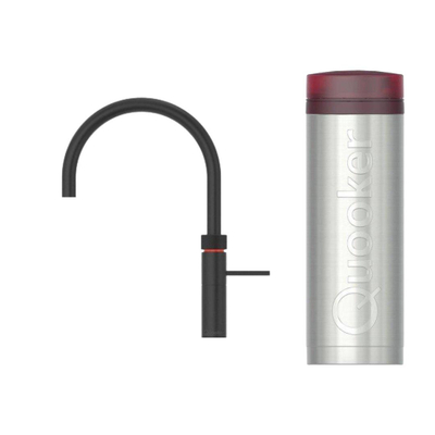 Quooker Fusion Round kokendwaterkraan - draaibare uitloop - PRO3 reservoir - Warm / kokend water - Zwart