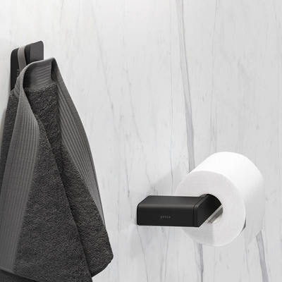 Geesa Shift Porte-papier toilette sans couvercle 20.2x3x7.7cm droite Noir