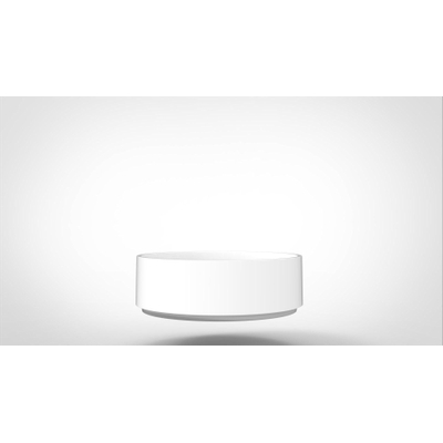 Arcqua Case vasque à poser ronde 40x40cm blanc brillant