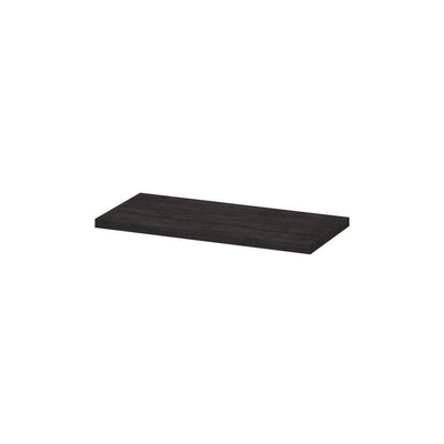 INK Topdeck Wastafelblad - 100x45x3.5cm - tbv onderkast - MFC - Houtskool eiken