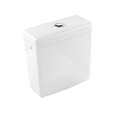 Villeroy & Boch Omnia Réservoir WC WC avec intérieur et duo bouton d'é[argne avec connexion latérale et arrière blanc