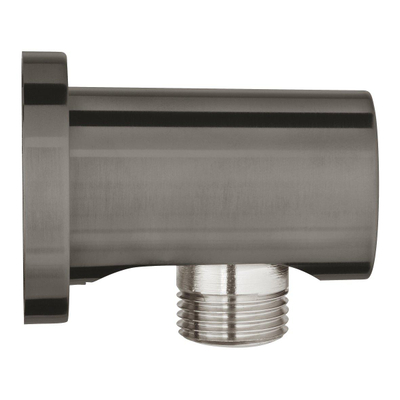 GROHE Rainshower Coude d'alimentation mural - rosace ronde - hard graphite brossé
