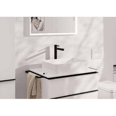 Hansgrohe Finoris wastafelkraan - model 260 - coolstart - met trekwaste - mat zwart