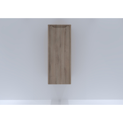 H&R badmeubelen Juice Halfhoge Kast - 40x35x100cm - met ronde hoeken - 1 deur - linksdraaiend - rockford oak