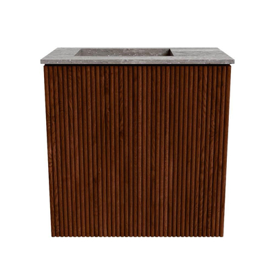 Mondiaz JOYA-DLUX Meuble de salle de bains 40cm - couleur Ruby - Vasque FAYE position Gauche 1 trou de robinet couleur Oza