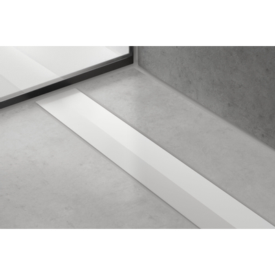 Hansgrohe RainDrain Flex Caniveau de douche - 90cm - raccourcissable - brushed stainless steel