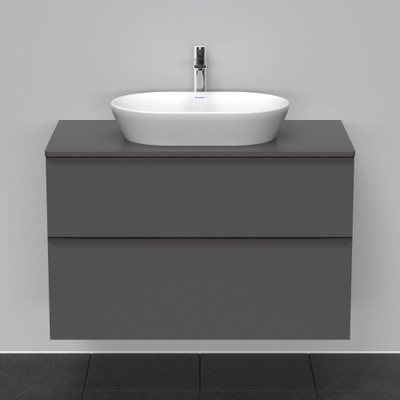 Duravit D-neo Meuble sous vasque 100x55x66.4cm 2 tiroirs Graphite mat