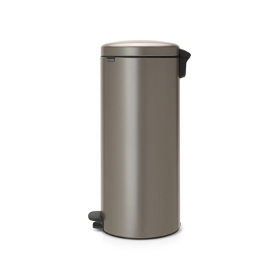 Brabantia NewIcon Poubelle à pédale - 30 litres - seau intérieur en plastique - platinum