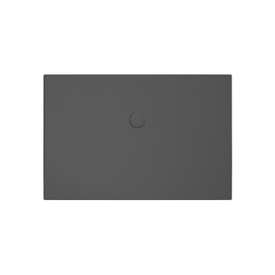 Xenz Flat Plus Douchebak - 80x120cm - Rechthoek - Ebony (zwart mat)