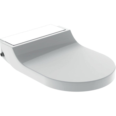 Geberit AquaClean tuma Zitting - onderdouche - wit glas decor - glans wit