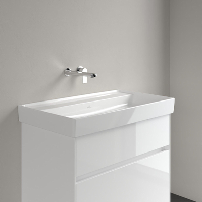 Villeroy & Boch Collaro Plan vasque 80x47cm trou de robinet sans trop-plein Blanc