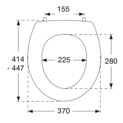 Pressalit Tivoli 2 abattant de WC avec charnière univerticale en inox UN3 blanc