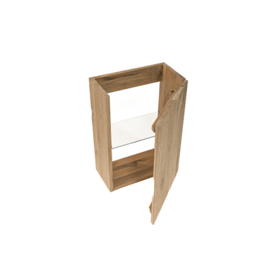Saniclass Holz Pure meuble lave-mains - 39.4x21.5x55cm - 1 porte - Chêne naturel
