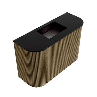 Mondiaz JOYA 63.2cm toiletmeubel - ronding links en rechts kleur Dusk - Wastafel FAYE positie Midden Zonder kraangat kleur Urban.