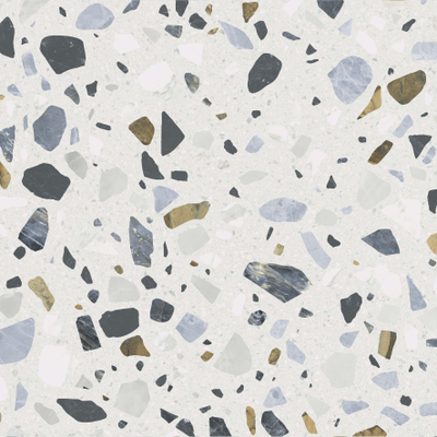 STN Ceramica carreau mural et de sol - 59.5x59.5cm - 9.5mm - rectifié - Terrazzo - Blanc