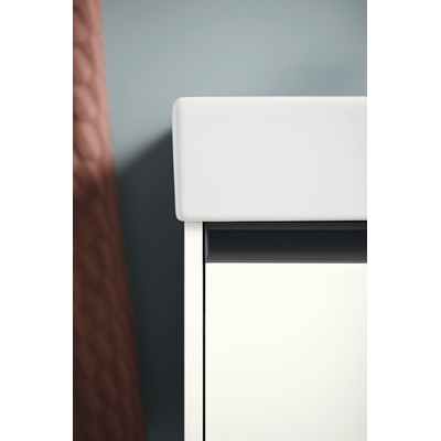 Duravit Ketho 2 meuble sous-lavabo avec 1 tiroir 58,4x46x44cm avec poignée anthracite blanc mat