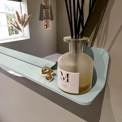 Mondiaz SPOT Miroir de salle de bain - rond 110cm - plan de miroir - couleur Greey