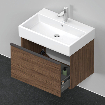 Duravit D-neo Meuble sous vasque 68x44.2x44cm 1 tiroir Noyer (foncé) mat