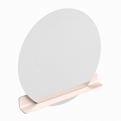 Mondiaz SPOT Miroir de salle de bain - rond 100cm - plan de miroir - couleur Rosee