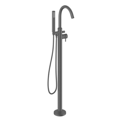Crosswater MPRO Badkraan - vrijstaand - met staafhanddouche - slate gunmetal (antraciet)