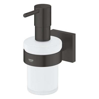 Grohe Start Cube QuickFix Distributeur savon - 160ml - avec support - avec gobelet - Noir mat