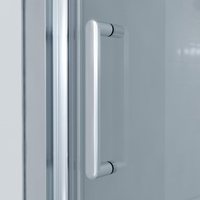 Saniclass ID06 Quick fit Porte coulissante 90x190cm verre de sécurité 6mm anti-calcaire profilé chrome