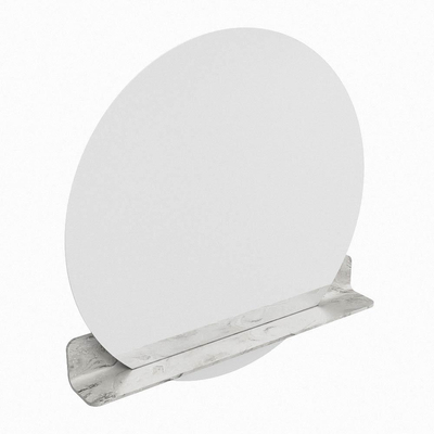 Mondiaz SPOT miroir – Ø 90 cm – avec tablette – Glace (marbre gris)
