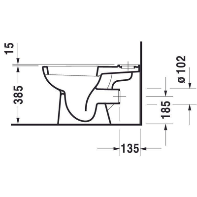 Duravit D Code Cuvette pour pack WC à fond creux EH Blanc