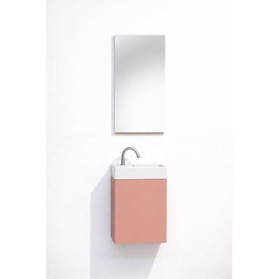GO by Van Marcke Vikos fonteinset - 40cm - deur rechts - kraangat links - soft coral (roze)