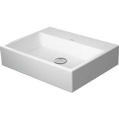 Duravit Vero Air Wastafel - 60x47cm - hangend - zonder kraangat - met overloop - geslepen - wit