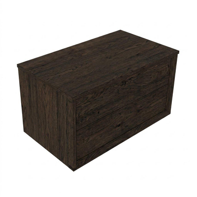 Saniclass Holz Frame Badkamermeubelset - 80x45x40cm - topblad - zonder kraangaten - 1 lades - Charcoal