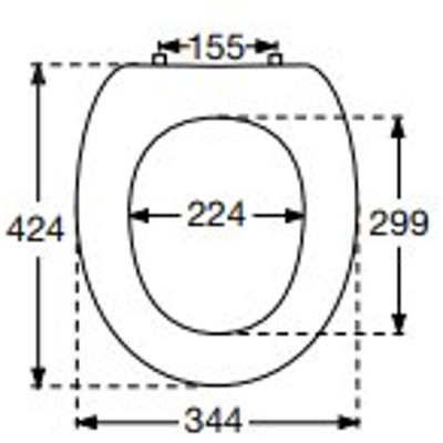 Villeroy & Boch Amadea closetzitting - wit