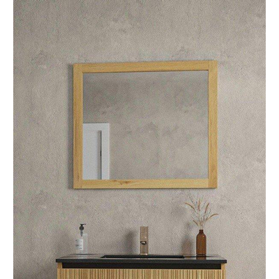 Saniclass Holz Base Miroir - 80x70cm - chêne