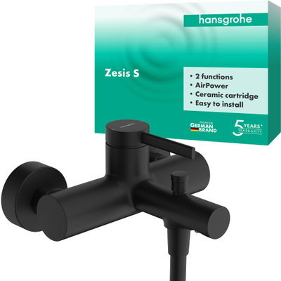 Hansgrohe Zesis mitigeur bain-douche - apparent - monocommande - noir mat