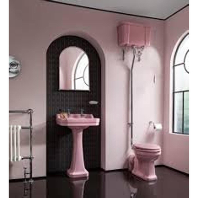 Burlington Bespoke Wastafel - 62cm - keramiek - Confetti Pink (roze)