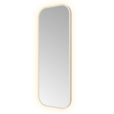 Hotbath &MORE Spiegel - 30x80cm - indirect LED - color changing - dimbaar - met afstandsbediening - geborsteld RVS 316