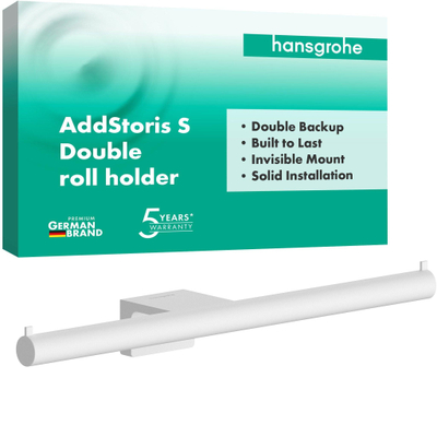 Hansgrohe AddStoris S dubbele closetrolhouder MW