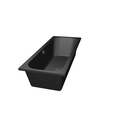 Xenz Aruba Baignoire - 180x80x48 - bonde Centrale - acrylique - ebony