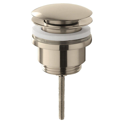 Wiesbaden Unimatch Clickwaste afvoerplug 5/4" - geborsteld staal (RVS)