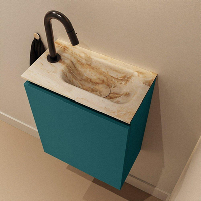 MONDIAZ TURE-DLUX 40cm toiletmeubel Smag. EDEN wastafel Frappe positie rechts. Met 1 kraangat.
